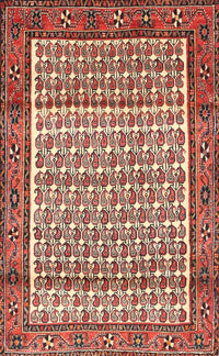 Machine Washable Traditional Tomato Red Rug, wshtr320