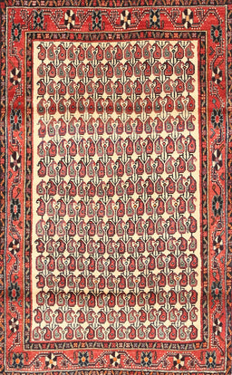 Machine Washable Traditional Tomato Red Rug, wshtr320
