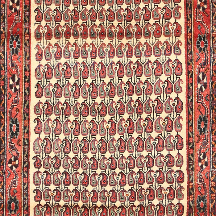 Machine Washable Traditional Tomato Red Rug, wshtr320