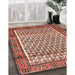 Machine Washable Traditional Tomato Red Rug in a Family Room, wshtr320