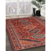 Machine Washable Traditional Dark Gold Brown Rug in a Family Room, wshtr3210