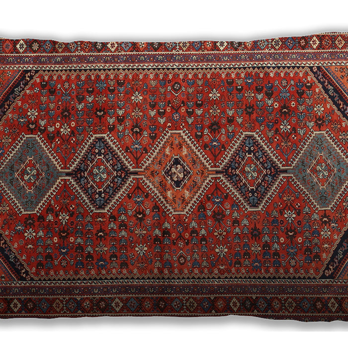 Traditional Classic Rectangular Dark Gold Brown Lumbar Throw Pillow, 13 inch by 19 inch, lbtr3210