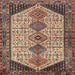 Square Traditional Red Brown Persian Rug, tr3211