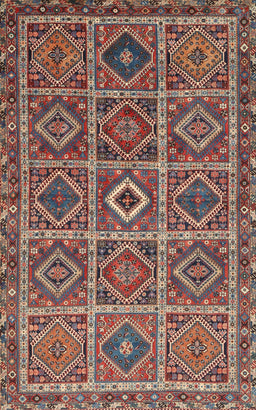 Machine Washable Traditional Saffron Red Rug, wshtr3212