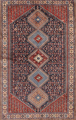 Machine Washable Traditional Rosy Pink Rug, wshtr3215