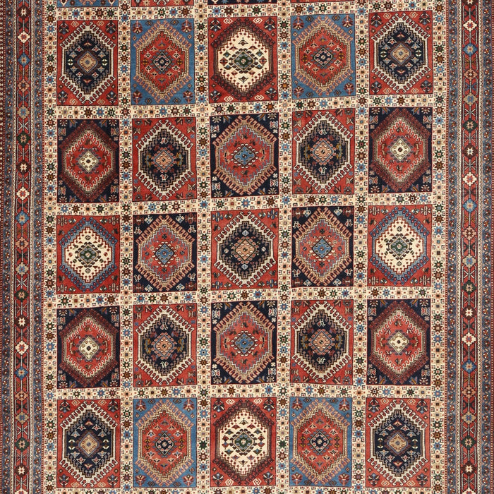 Machine Washable Traditional Saffron Red Rug, wshtr3218