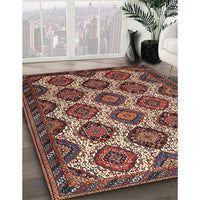 Traditional Saffron Red Persian Rug, tr3219