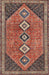 Traditional Orange Salmon Pink Persian Rug, tr3220