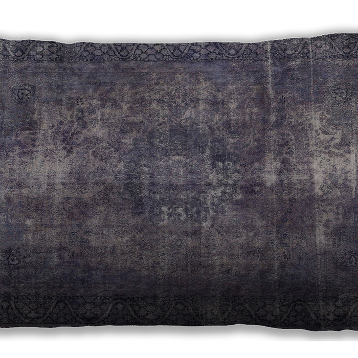 Traditional Classic Rectangular Plum Purple Lumbar Throw Pillow, 13 inch by 19 inch, lbtr3222