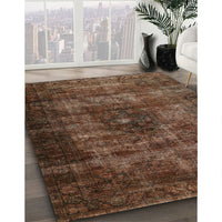 Traditional Sienna Brown Persian Rug, tr3223