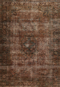 Machine Washable Traditional Sienna Brown Rug, wshtr3223