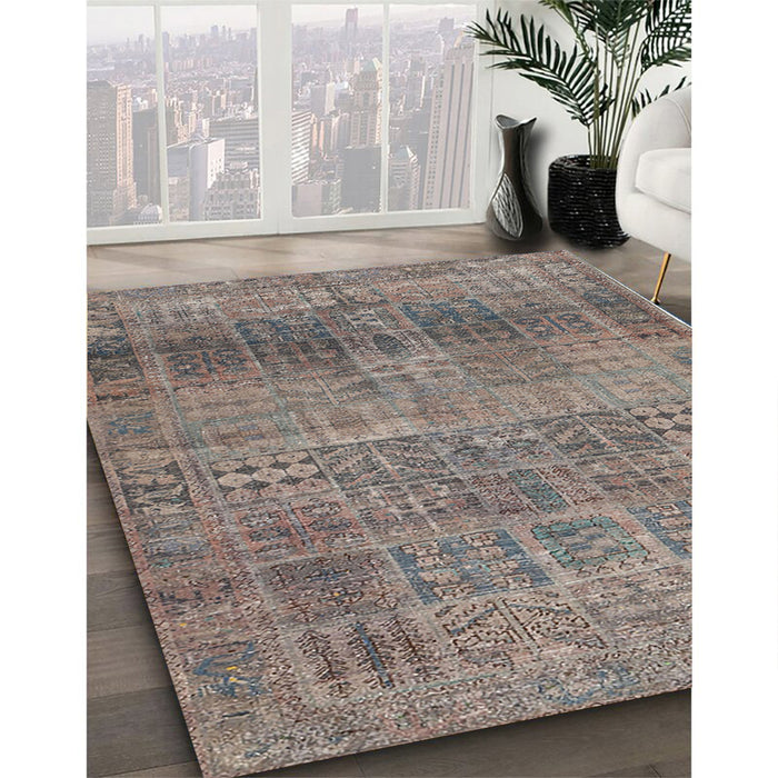 Machine Washable Traditional Rosy Pink Rug in a Family Room, wshtr3224