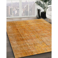 Traditional Dark Orange Persian Rug, tr3227