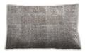 Traditional Classic Rectangular Pale Silver Gray Lumbar Throw Pillow, 13 inch by 19 inch, lbtr3228