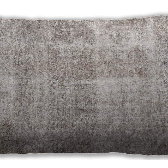 Traditional Classic Rectangular Pale Silver Gray Lumbar Throw Pillow, 13 inch by 19 inch, lbtr3228