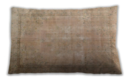 Traditional Classic Rectangular Orange Brown Lumbar Throw Pillow, 13 inch by 19 inch, lbtr3231