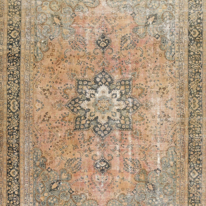 Traditional Dark Gold Brown Persian Rug, tr3232