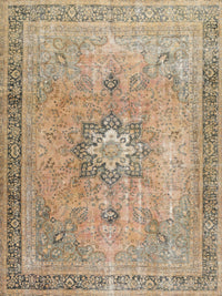 Machine Washable Traditional Dark Gold Brown Rug, wshtr3232