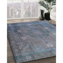 Machine Washable Traditional Light Slate Gray Rug in a Family Room, wshtr3233