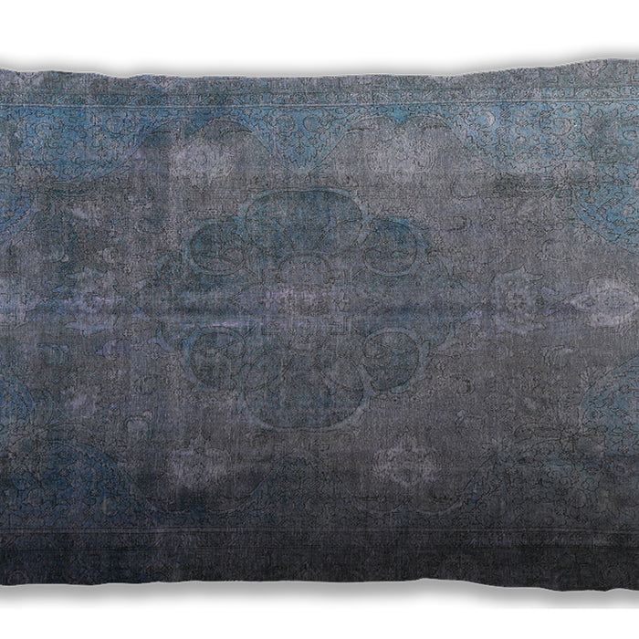 Traditional Classic Rectangular Light Slate Gray Lumbar Throw Pillow, 13 inch by 19 inch, lbtr3233