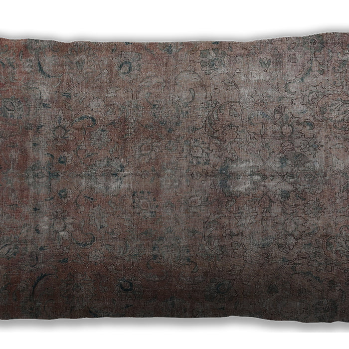 Traditional Classic Rectangular Rosy-Finch Purple Lumbar Throw Pillow, 13 inch by 19 inch, lbtr3234