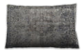 Traditional Classic Rectangular Dark Gray Lumbar Throw Pillow, 13 inch by 19 inch, lbtr3236