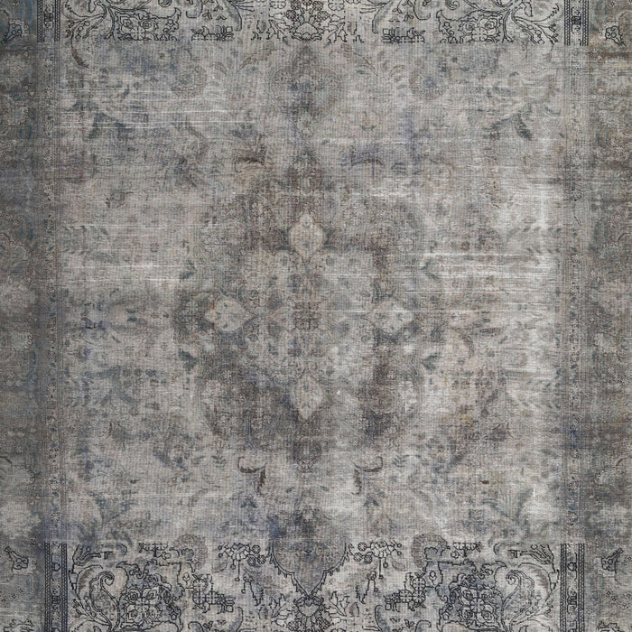 Traditional Dark Gray Persian Rug, tr3236