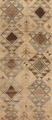 Machine Washable Traditional Light Brown Rug, wshtr3238