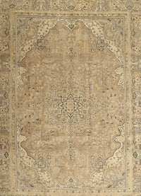 Machine Washable Traditional Copper Brown Rug, wshtr3239