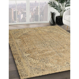 Machine Washable Traditional Copper Brown Rug in a Family Room, wshtr3239