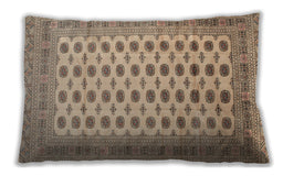 Traditional Classic Rectangular Dark Gold Brown Lumbar Throw Pillow, 13 inch by 19 inch, lbtr323