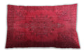 Traditional Classic Rectangular Red Lumbar Throw Pillow, 13 inch by 19 inch, lbtr3242