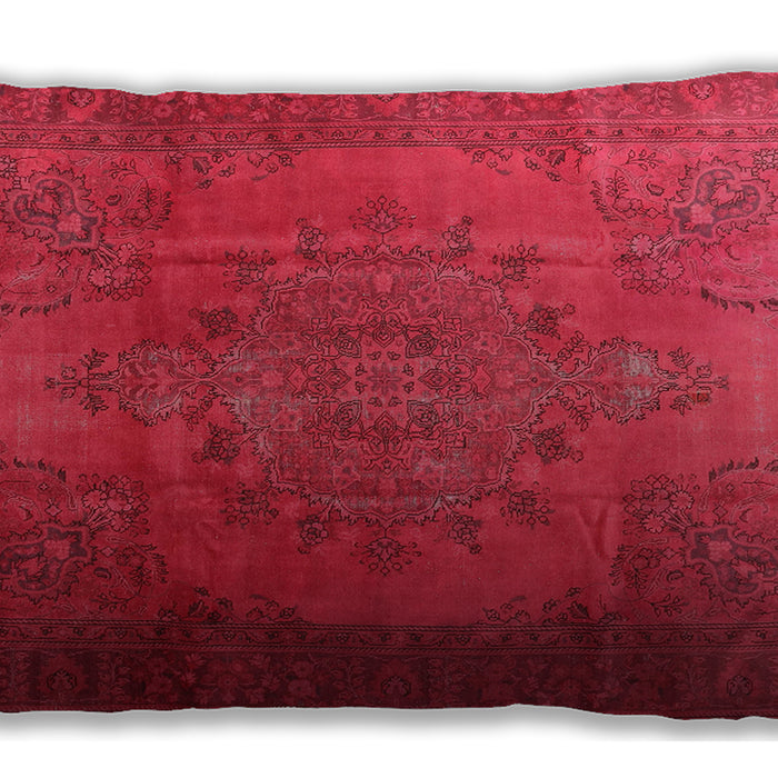 Traditional Classic Rectangular Red Lumbar Throw Pillow, 13 inch by 19 inch, lbtr3242