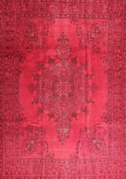 Machine Washable Traditional Red Rug, wshtr3242