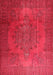 Machine Washable Traditional Red Rug, wshtr3242