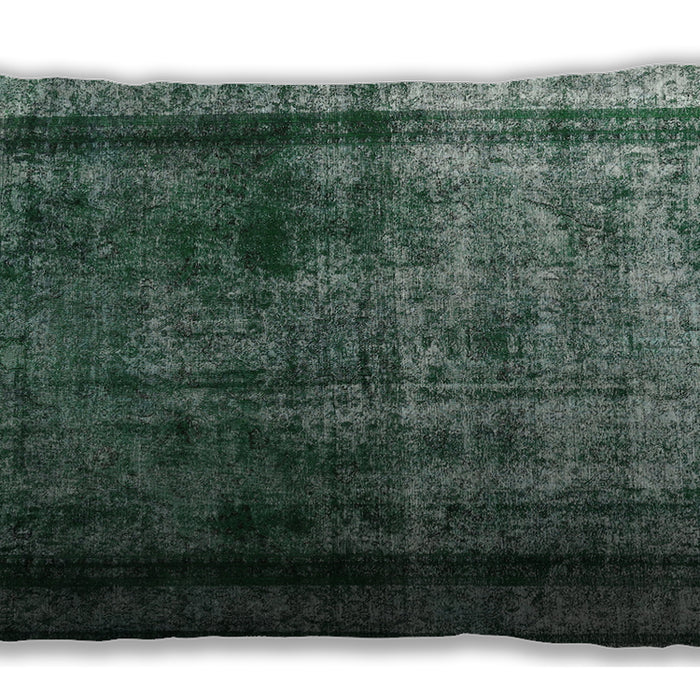 Traditional Classic Rectangular Green Lumbar Throw Pillow, 13 inch by 19 inch, lbtr3243