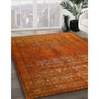 Traditional Orange Red Persian Rug, tr3244