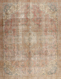 Machine Washable Traditional Orange Brown Rug, wshtr3245