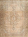 Machine Washable Traditional Peru Brown Rug, wshtr3246