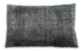 Traditional Classic Rectangular Carbon Gray Lumbar Throw Pillow, 13 inch by 19 inch, lbtr3251