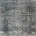 Square Traditional Carbon Gray Persian Rug, tr3251