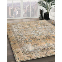 Traditional Dark Almond Brown Persian Rug, tr3252