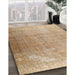 Machine Washable Traditional Bronze Brown Rug in a Family Room, wshtr3253