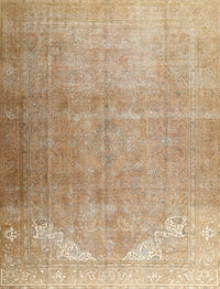 Machine Washable Traditional Bronze Brown Rug, wshtr3253