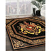 Traditional Saddle Brown Persian Rug in Family Room, tr3257