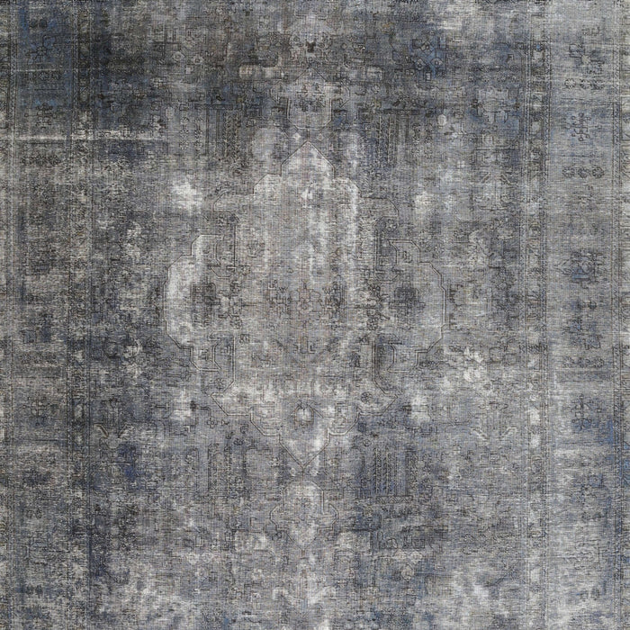 Traditional Carbon Gray Persian Rug, tr3258
