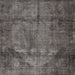 Square Traditional Granite Gray Persian Rug, tr3260