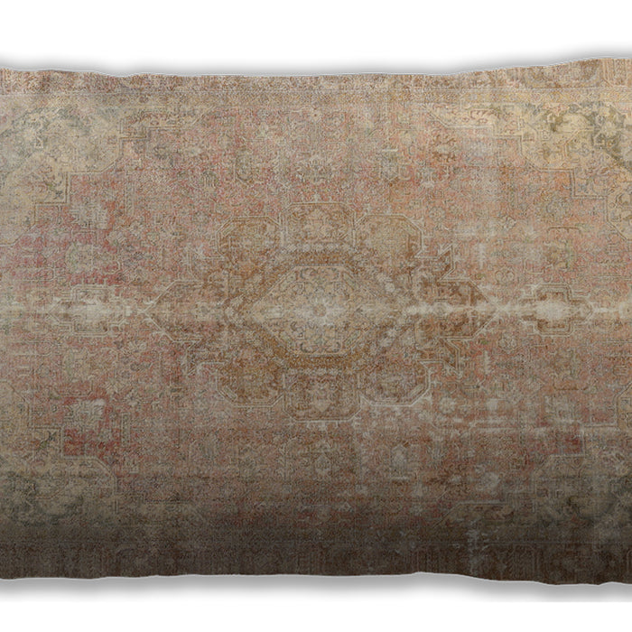 Traditional Classic Rectangular Brown Lumbar Throw Pillow, 13 inch by 19 inch, lbtr3261