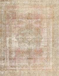 Machine Washable Traditional Brown Rug, wshtr3263