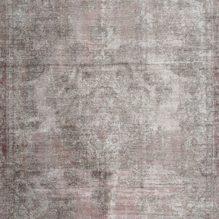 Machine Washable Traditional Rose Dust Purple Rug, wshtr3264